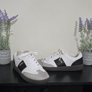 Guess Women's White, Black, and Gray Sneakers. Free Shipping